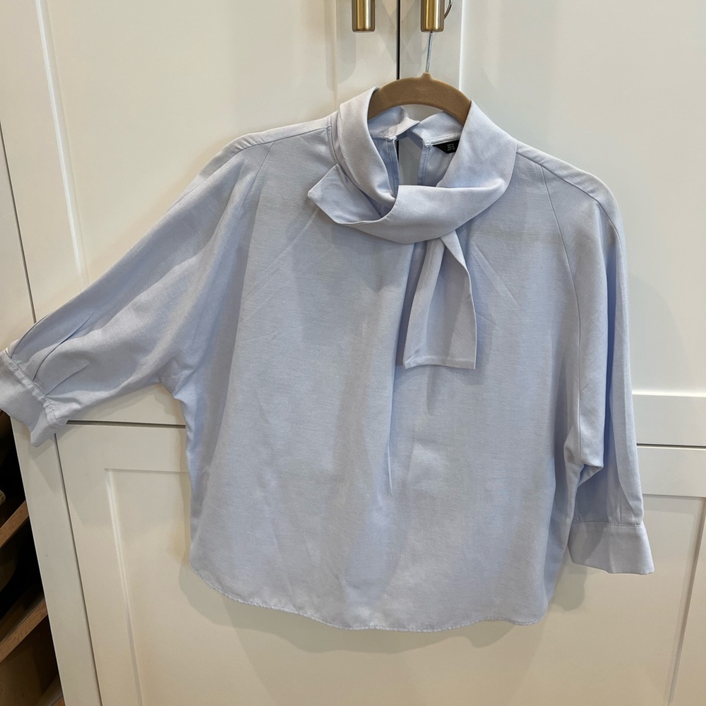 Powder Blue Blouse / Zara Basics